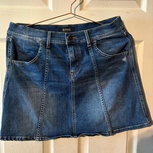 Buffalo David Bitton Women's A-Line Denim Skirt - Blue